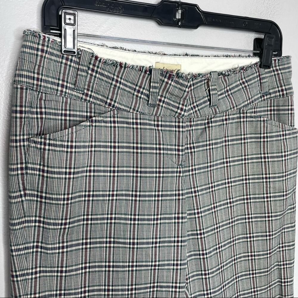 ELEVENSES ANTHROPOLOGIE Plaid Pants Womens Size 2 Indie Twee Academia Retro - Picture 2 of 6
